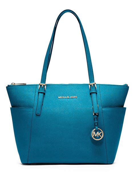 michael kors mk logo turquoise tote bag|michael kors go bag.